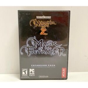 Vintage Neverwinter Nights 2 Mask of the Betrayer Atari Windows XP Untested 2007